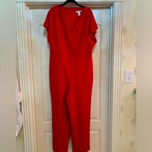 London Times Red Jumsuit